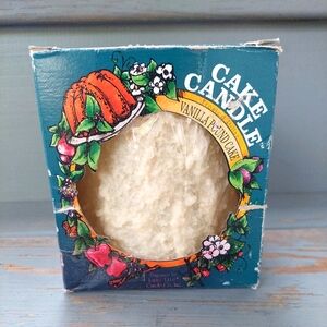 Vintage 1997 Lumi-Lite Vanilla Pound Cake Pillar Candle NIB